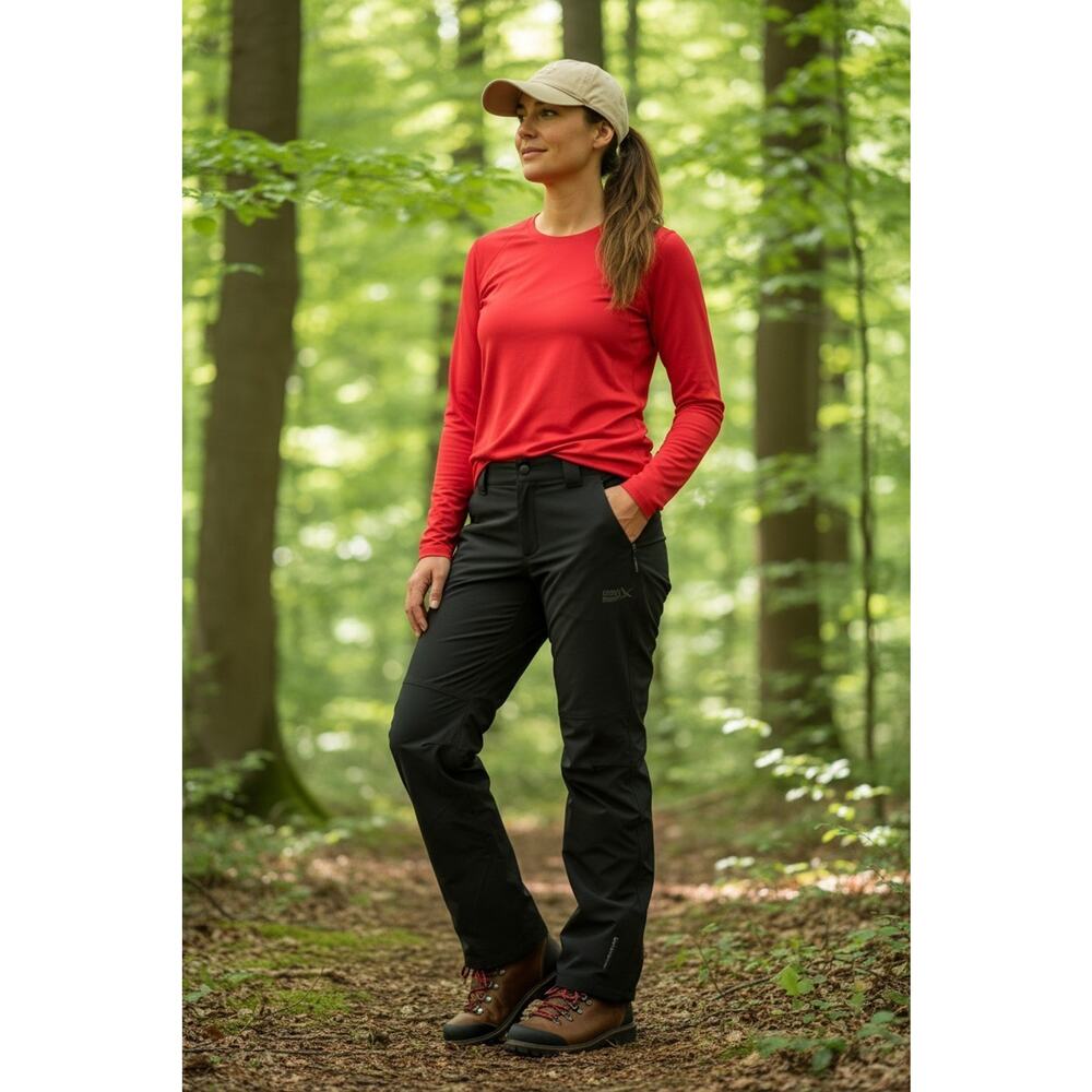 Eddie Bauer Pants Womens XL Black Cloud Cap Stretch Rain Waterproof WeatherEdge